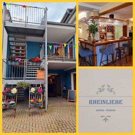 Отель Rheinliebe Bistro Und Pension Лорх Экстерьер фото