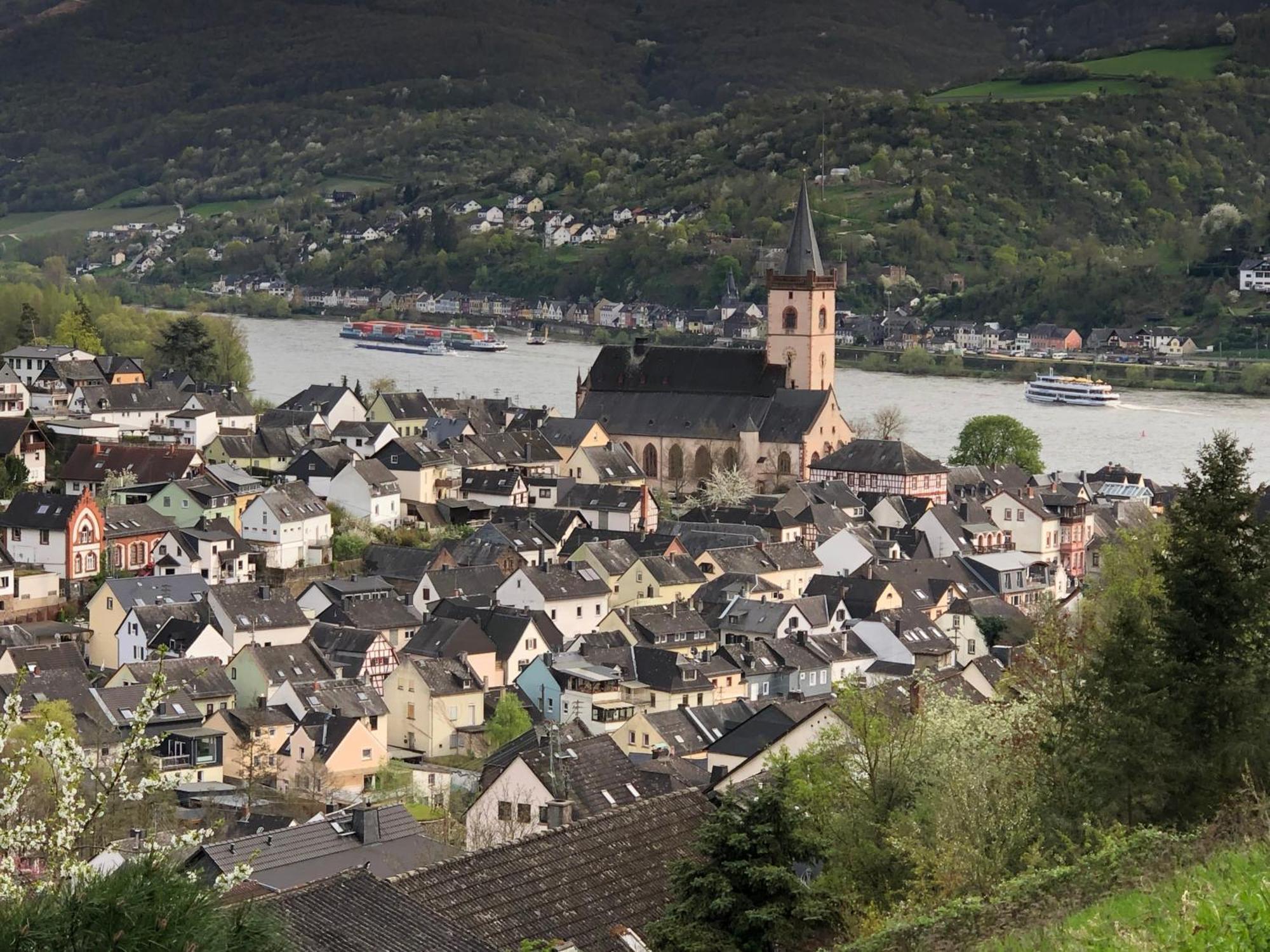 Rheinliebe Bistro Und Pension Лорх Экстерьер фото